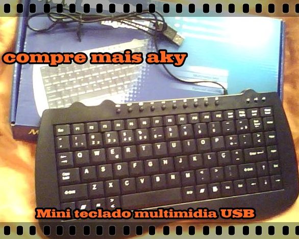 Mini teclado multimídia keyboard